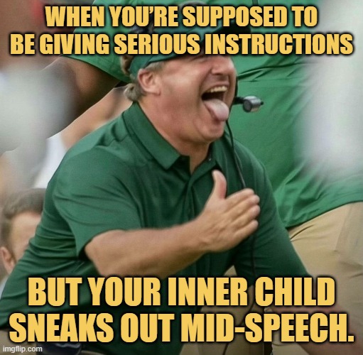 but your inner child sneaks out mid-speech..jfif meme