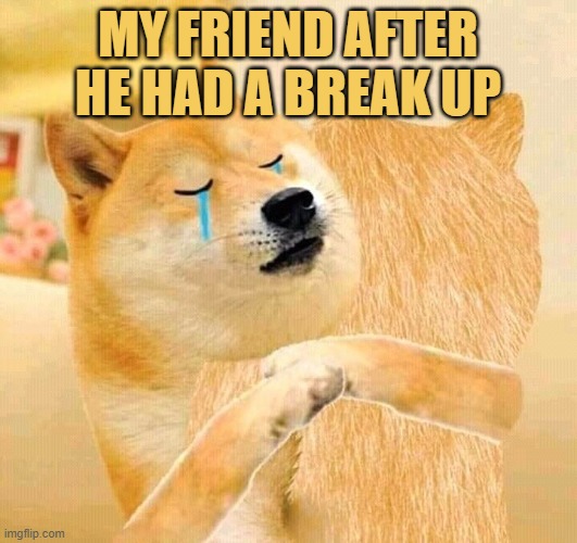 He is crying like a girl