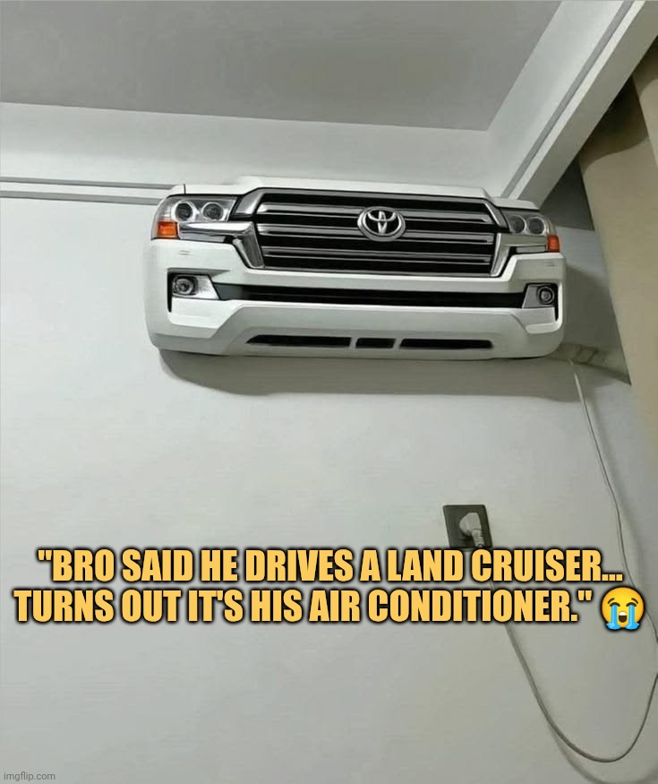 turns out its his air conditioner lol meme
