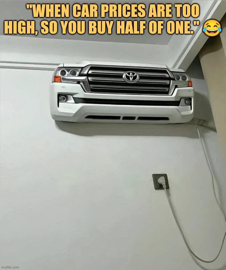 Nowdays so high price so have to buy half half