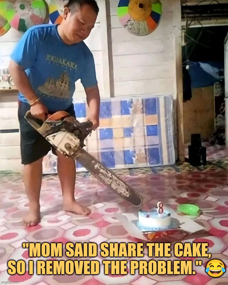 What if there's no cake no Sharing