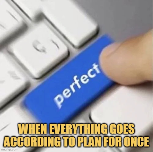 I did it so perfect