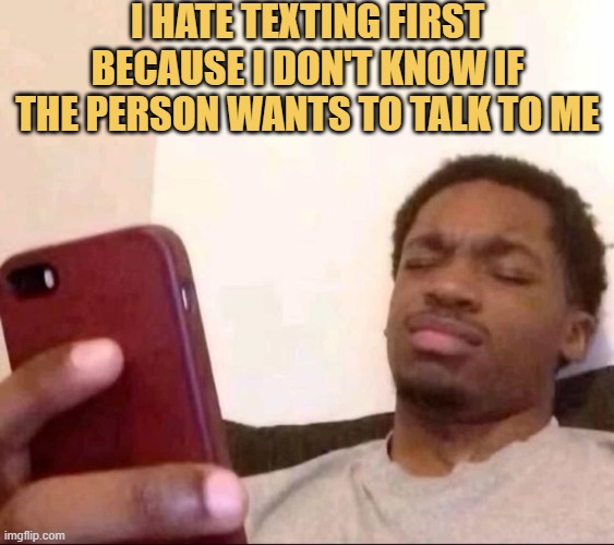 i text second meme