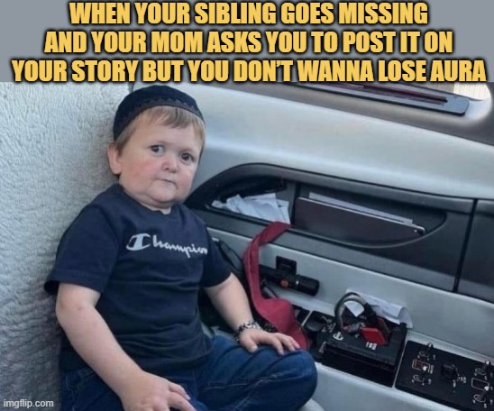 sibling is missing meme