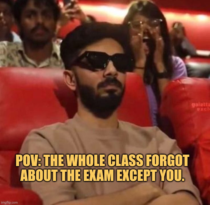 Should i tell the teacher about exam haha