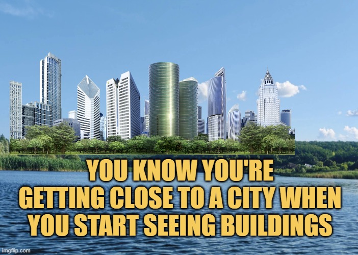 When you are going on a city