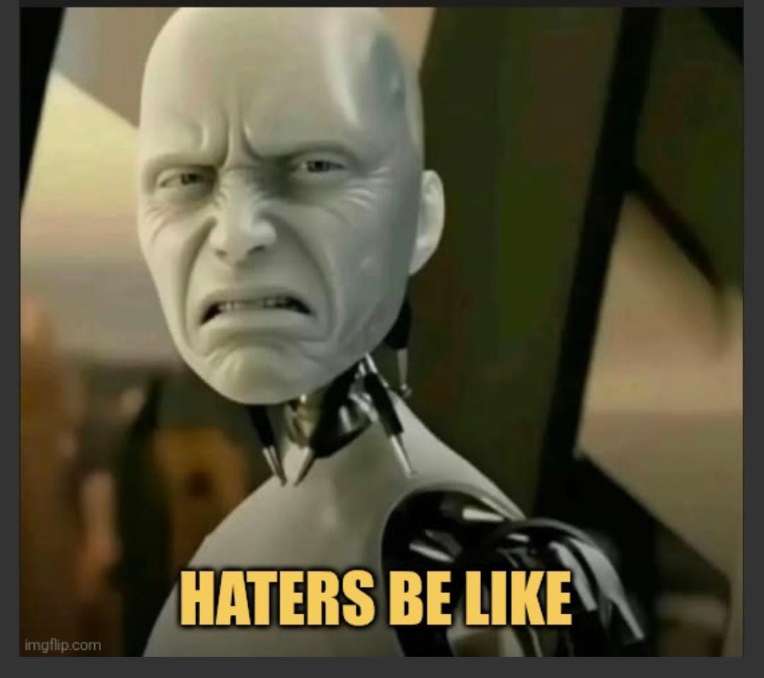 Random hater on social media