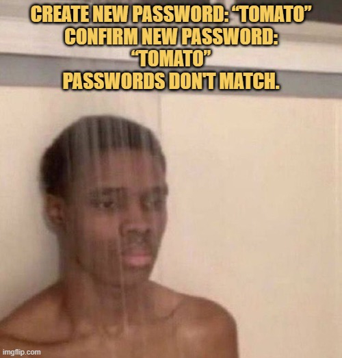 Password error