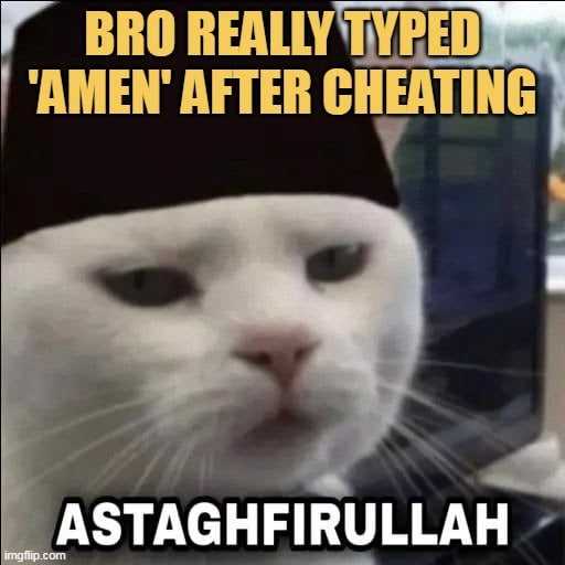 Bro will going to hell