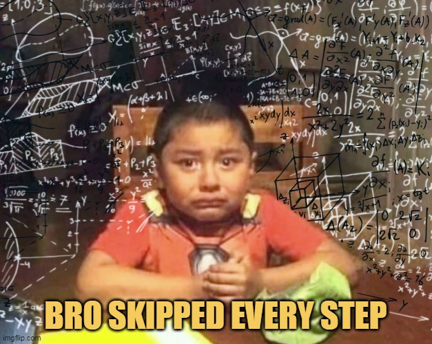 Now he is confused