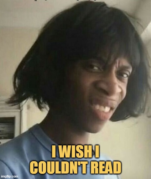 I could not read