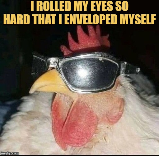 This is why I am wearing sunglass