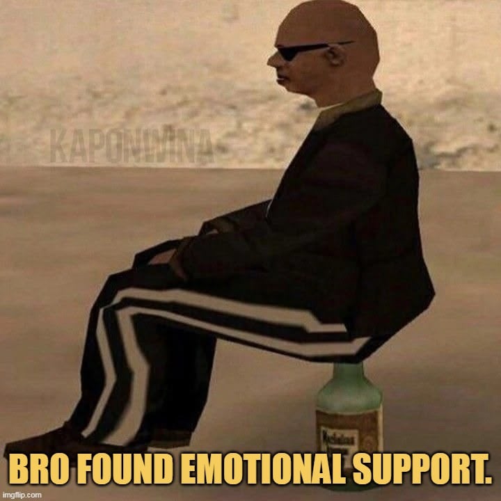 right support he found meme