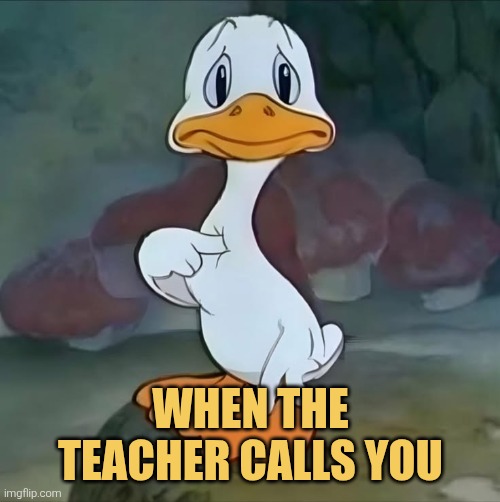 When you get caught unawares
