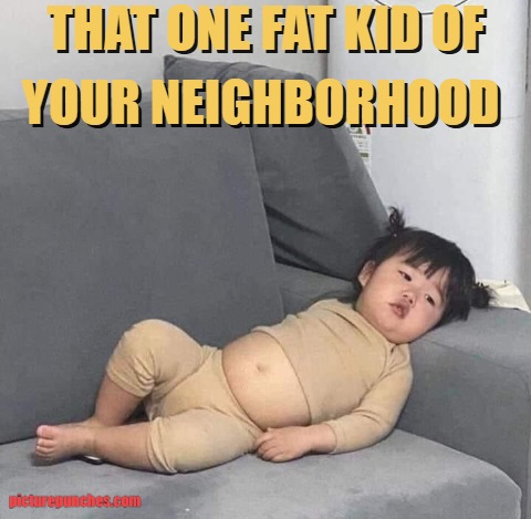 Crazy hungry kid