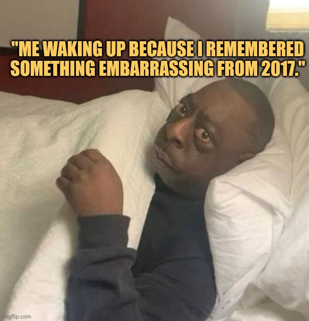 Sudden embrassing moment hit me