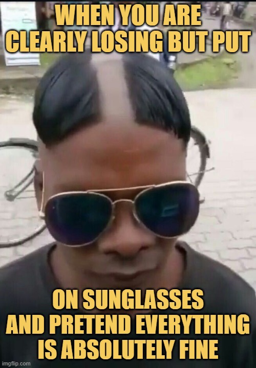 When you are clearly losing but put.