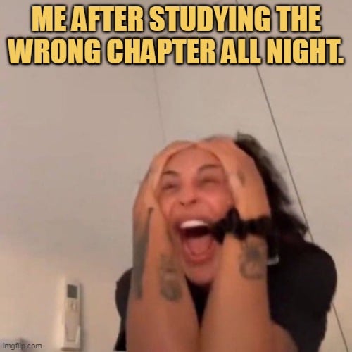 what should i write now in the exam? meme