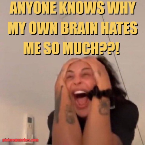 own brain hates meme