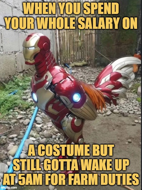 When you spend your whole salary on. meme