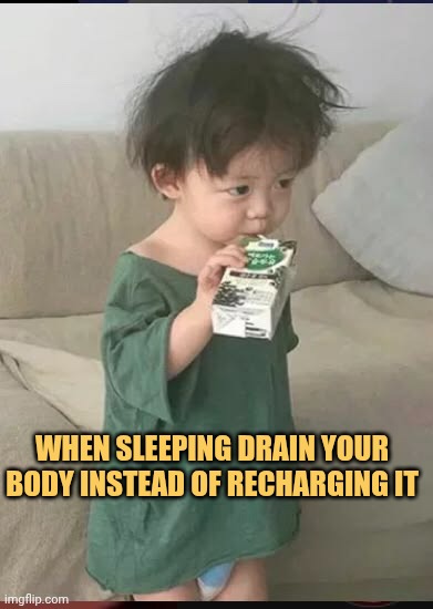 now i know that sleep also cost energy meme