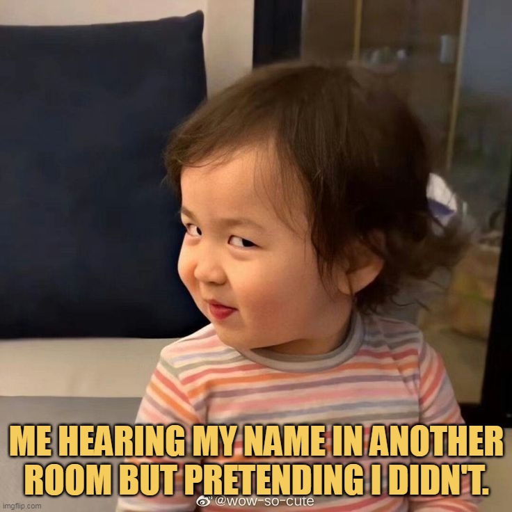 I did not hear it