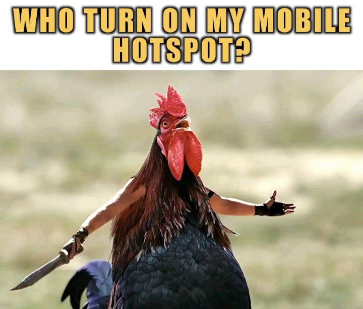 How I feel when someone turn on my phone hotspot