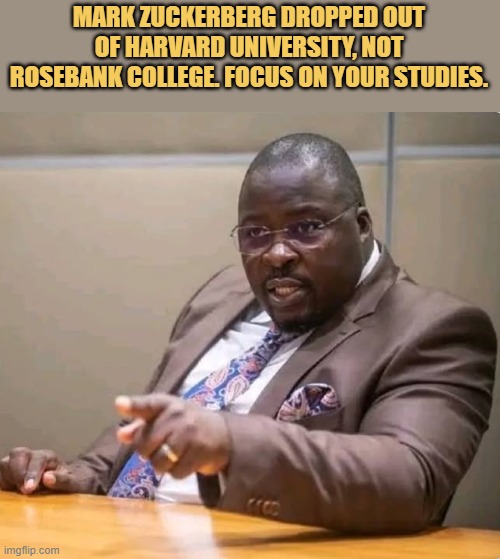  Focus on your studies.