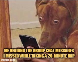 It was a very serious chat