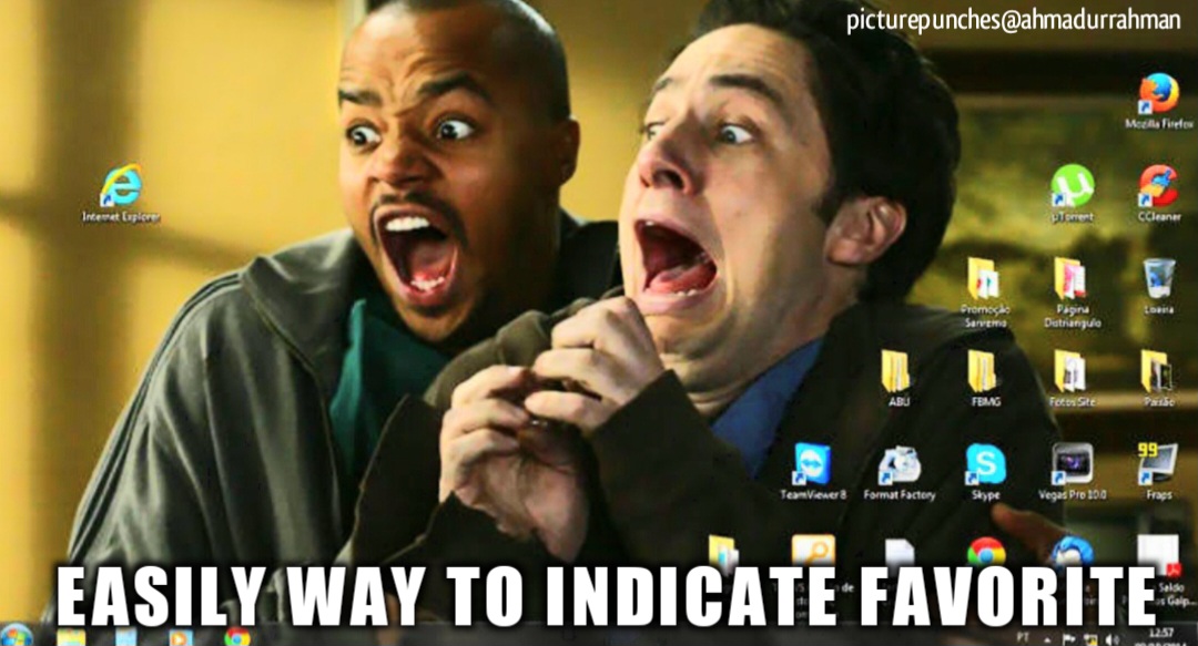 Indicate favorite 