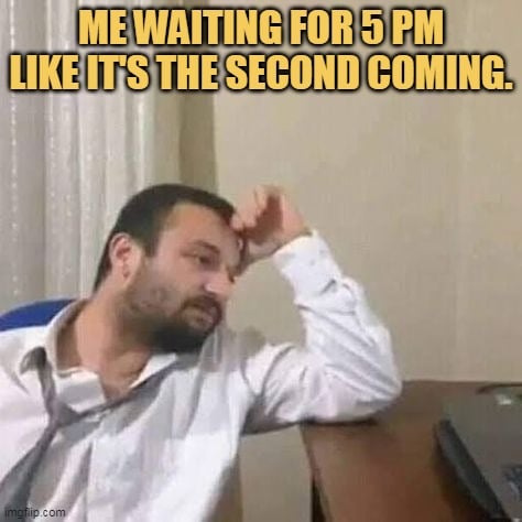 But it’s not coming