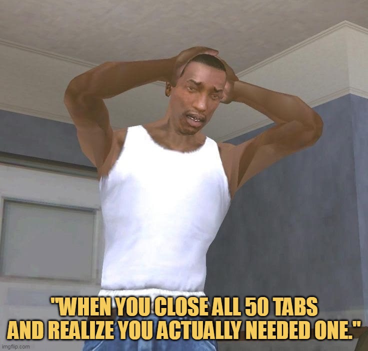 Shit! What I did?