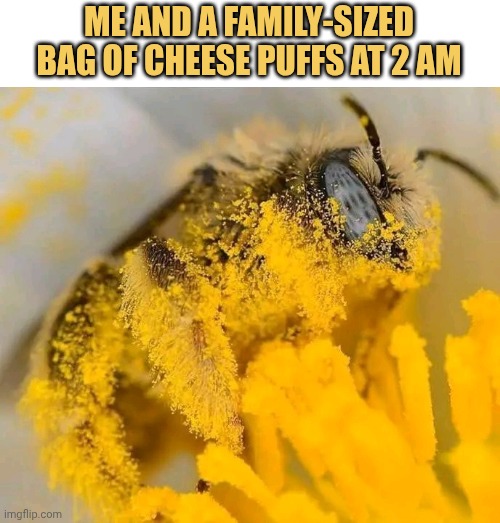 That's how much I loved cheez puffs 