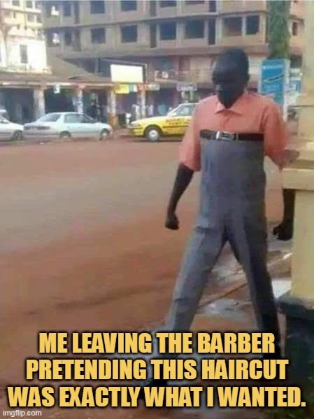I want it and barber give this