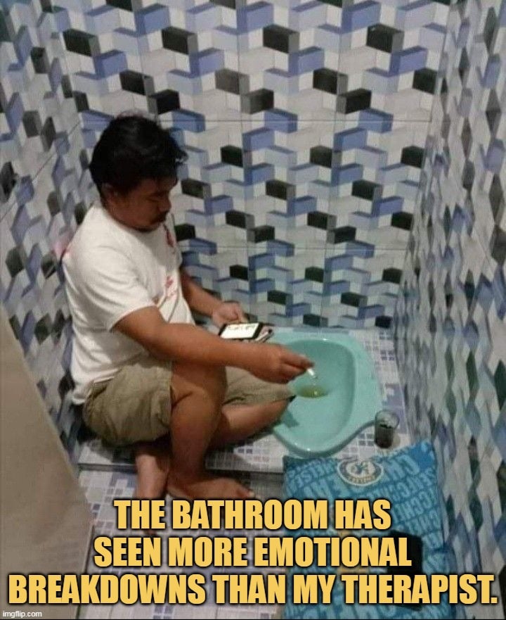 Bathroom knows me well