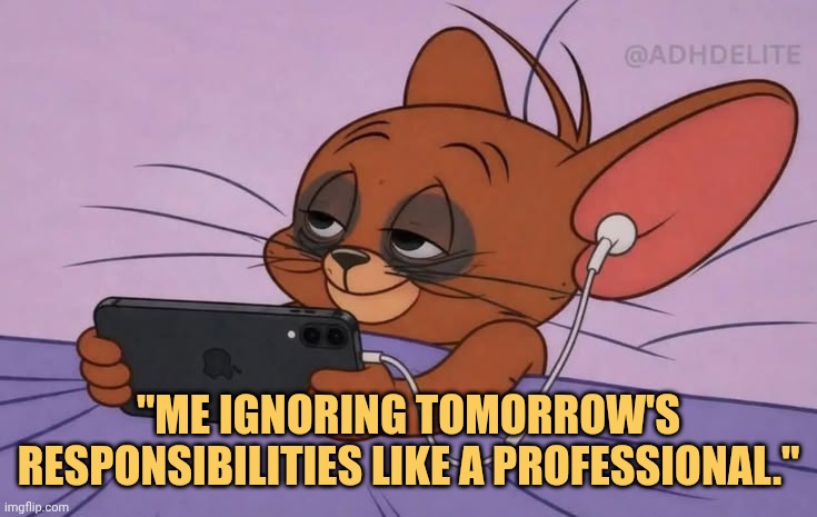 I Don't care about tomorrow