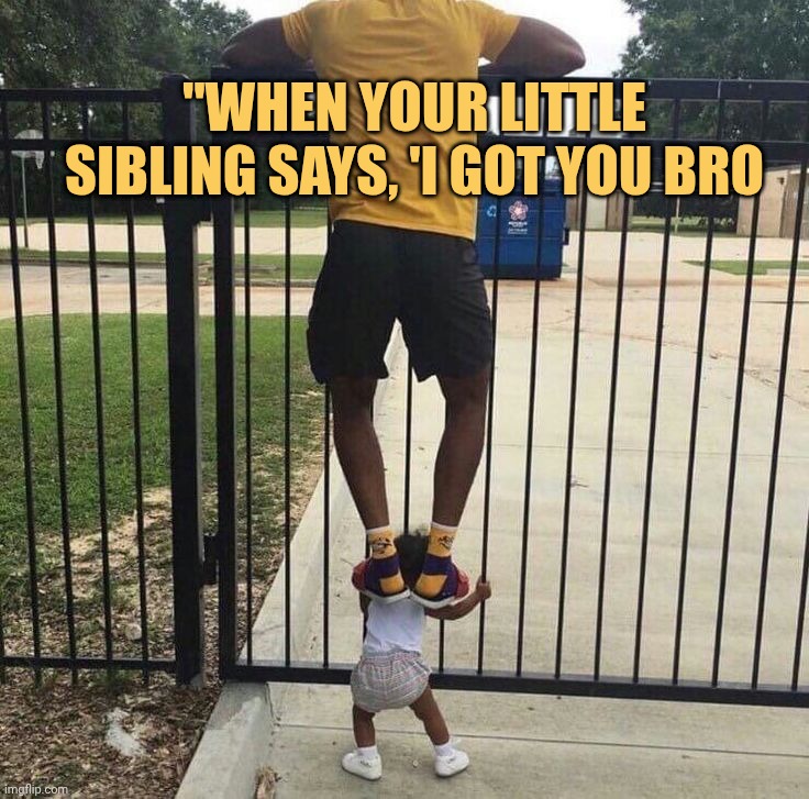 little siblings help meme