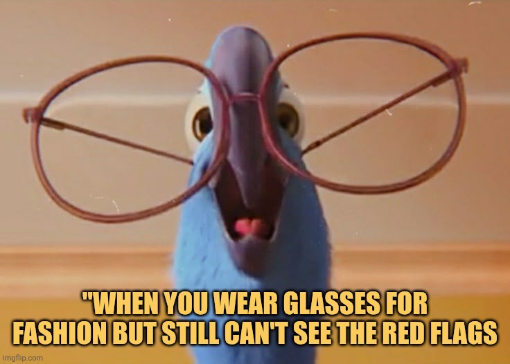 still can't see red flag meme
