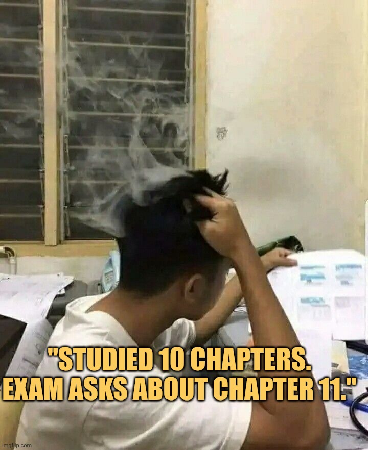 Still exam asking for chapter eleven