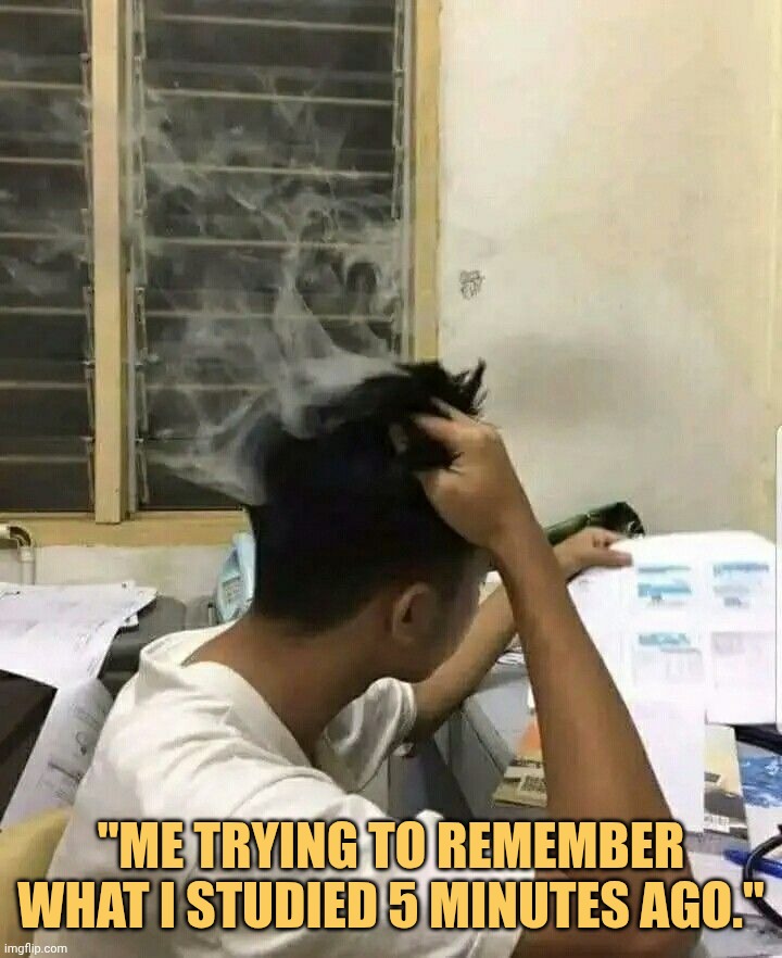 When i dont rememver anything heat came out of my head