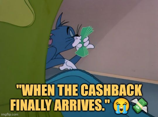 finally got my cashback meme