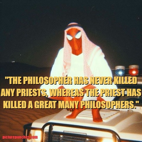 Philosopher has never killed any priests