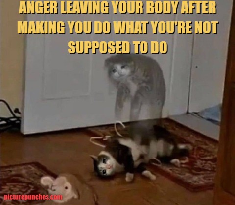 Anger leaving your body