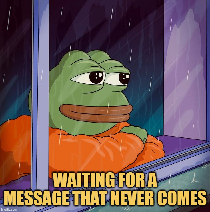 The massage will never come