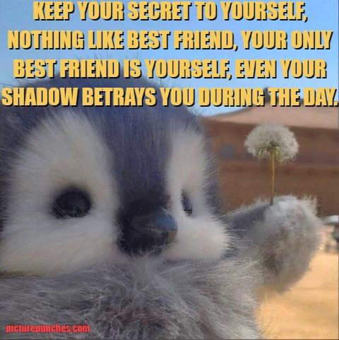 Keep your secret to yourself
