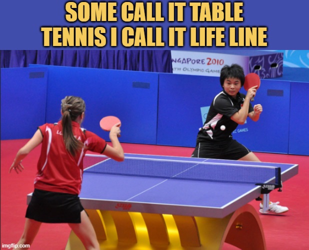 The net between players symbols their life line you loose you 