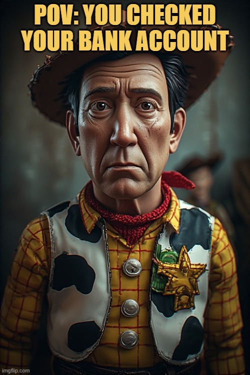 This is how I look after checking my Bank account  meme