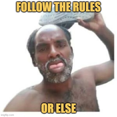 When users don't follow the rules ...