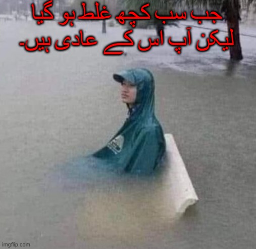 جب سب کچھ غلط ہو گیا لیکن آپ اس کے عادی ہیں۔