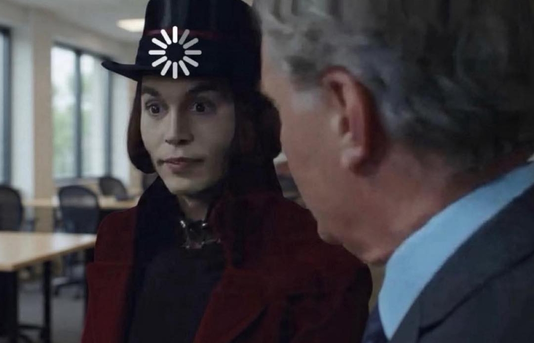 Office Guy Brain Buffering 